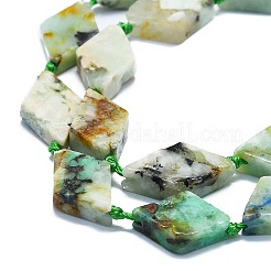 Натуральные бусы из хризоколлы и лазурита G-K245-E05-B02