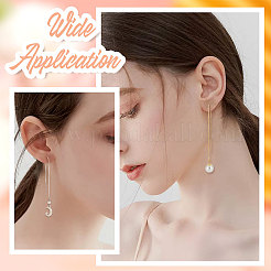 4 пара двухцветных сережек-гвоздиков из сплава FIND-BBC0001-48