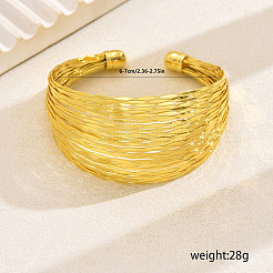 Элегантные латунные браслеты-манжеты&nbsp;KZ6655