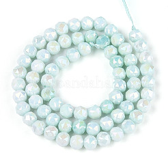 Антикоррозийные гальванические стеклянные бусины&nbsp;GLAA-N010-6mm-02