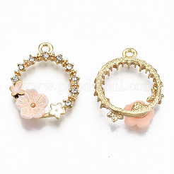 Подвески из эмали и сплава&nbsp;ENAM-S126-003A-RS