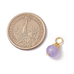 Подвески из малайзийского нефрита натурального окрашенного цвета PALLOY-JF03357-02