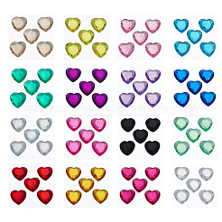 16 лист 16-х цветных прозрачных акриловых наклеек со стразами DIY-GA0004-54