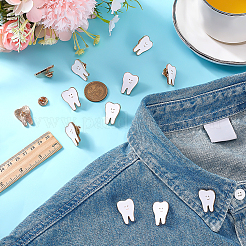 12 шт. зубчатый сплав эмалированные булавки для лацканов для одежды рюкзака&nbsp;JEWB-FG0001-60