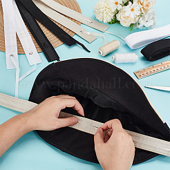 12 Stück 3 Farben verstellbares Polyester-Schweißband für Hutzubehör&nbsp;FIND-GA0004-67