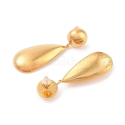 Серьги-гвоздики из нержавеющей стали 304 с ионным покрытием (IP)&nbsp;EJEW-Z064-02G