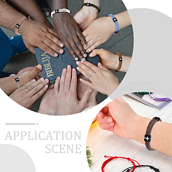 12шт 12-х цветные плетеные веревочные полиэстеровые шнуры-браслеты BJEW-WR0001-05