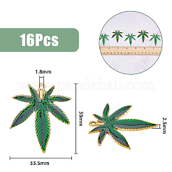 16шт 2 цвета сплава эмалевые подвески&nbsp;FIND-FH0007-51