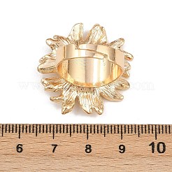 Наборы колец с цветочной тематикой из сплава для женщин RJEW-B071-03G