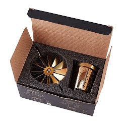 Bougeoir en bois tournant en fer&nbsp;AJEW-WH0019-43G