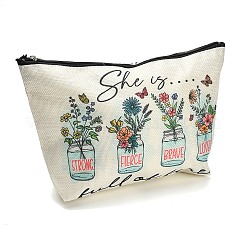 Bedruckte Leinen-Clutch-Taschen mit Reißverschluss&nbsp;ABAG-Z002-01B