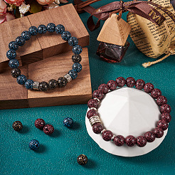 90шт 3 цвета непрозрачные акриловые бусины&nbsp;OACR-TA0002-57