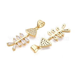 Латунные микро проложить кубического циркония подвески KK-T070-34G