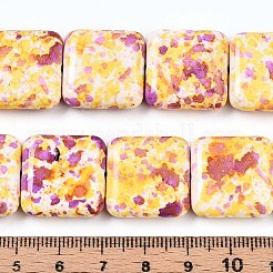 Синтетических нитей бирюзовые бусы TURQ-T004-09A-05