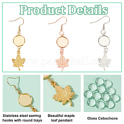 Фурнитура для сережек-подвесок из нержавеющей стали 304 EJEW-GA00003