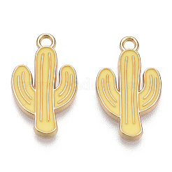 Pendentifs en alliage plaqué or clair&nbsp;LS-ENAM-T009-12C