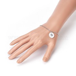 Bracelets de chaînes de câble en laiton plaqué platine&nbsp;BJEW-JB03974-02