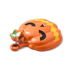 合金エナメルチャーム  ハロウィンのカボチャのハロウィンのカボチャのちょうちん  ダークオレンジ  30x23x5mm  穴：2mm&nbsp;ENAM-P244-03