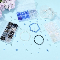 Наборы стеклянных бусин для гальванопластики своими руками&nbsp;DIY-YW0013-09