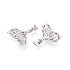 Латунные микропаве прозрачные подвески с фианитом&nbsp;KK-N259-07P