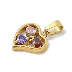 Ионное покрытие (ip) 304 нержавеющая сталь микропаве кубический цирконий подвески&nbsp;STAS-Z107-04G-06