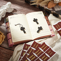 10 лист из искусственной кожи с библейскими вкладками STIC-WH0004-26B