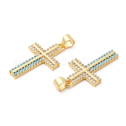 Латунные микро проложить кубического циркония подвески KK-D027-03G