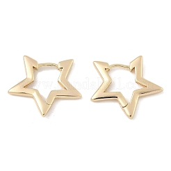 Латунные серьги обруча&nbsp;EJEW-D320-17G