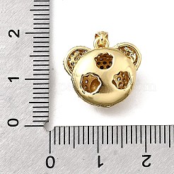 Латунные микро проложить кубического циркония подвески KK-P336-02A-G