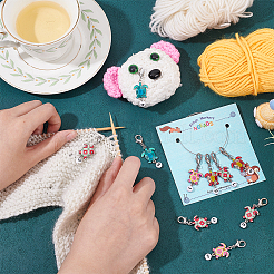 Морская черепаха из сплава эмали с подвеской с цифрами HJEW-PH01859