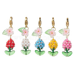 Подвеска из цветочного стекла HJEW-MZ00274