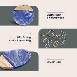 Набор для изготовления сережек с подвесками в форме геометрии своими руками&nbsp;DIY-TA0004-37