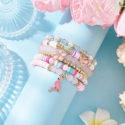 6 шт. 6 стиля ручной работы из полимерной глины хейши BJEW-JB12231