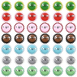 5 шт. разноцветные стеклянные бусины&nbsp;LAMP-YW0004-05A