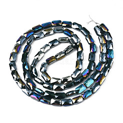 Chapelets de perles en verre opaque de couleur unie&nbsp;EGLA-N002-25-A08