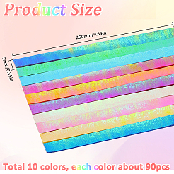 900шт 10 пакета счастливая звезда оригами бумага DIY-SC0031-29