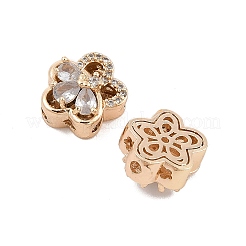 Стойки обшивки латунь микро проложить кубического циркония бусы KK-F879-12G