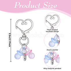 12 pz decorazioni pendenti in lega e acrilico&nbsp;HJEW-DR00332