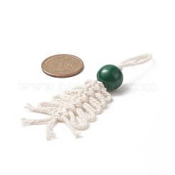 Décoration pendentif perle ronde en bois&nbsp;HJEW-JM00950
