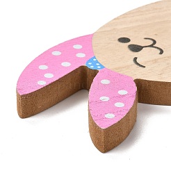 Украшения из натурального дерева на пасху&nbsp;LS-AJEW-P087-A06