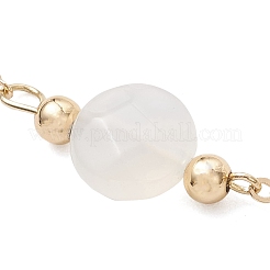 Браслеты из плоских круглых бусин из натурального агата&nbsp;BJEW-JB12083-02