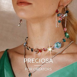 Preciosa® Maxima Kristall runde Steine&nbsp;Y-PRC-RASS39-60230