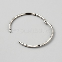 鉄製バインダーリング  プラチナ  57x3mm  内径：51mm&nbsp;FIND-WH0148-798