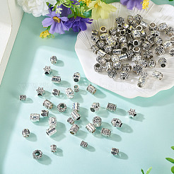 100шт 10 стиля европейские бусины из сплава в тибетском стиле&nbsp;FIND-PJ0001-36