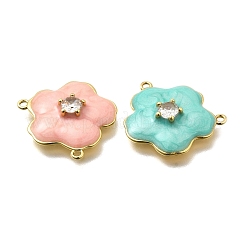 Латунные микропаве прозрачные подвески с фианитом KK-S508-52G-01