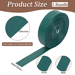 5м складной плоский шнур из искусственной кожи OCOR-WH20012-14D-09