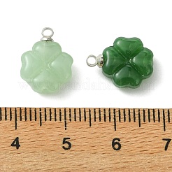 3 Stück 3 Farben imitierte Jade-Glasanhänger&nbsp;PALLOY-JF05402-02