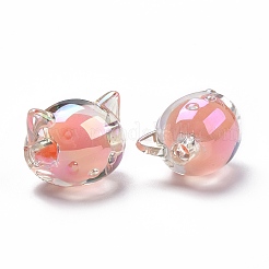 УФ-покрытие радужными переливающимися акриловыми бусинами&nbsp;OACR-H015-05E