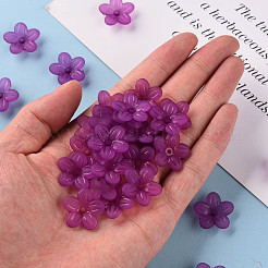 Матовые акриловые колпачки из бисера MACR-S371-08A-743