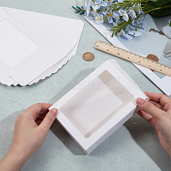 Aufbewahrungsbox für Grußkarten aus Kraftpapier&nbsp;LS-OFST-WH0004-036A